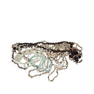 Puka Seashell Lei cowrie Necklaces Wedding Luau Hula Craft 1lb LOT vintage Y2K